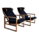 Set of 2 'BM-2254' sled chairs, Børge Mogensen, Fredericia Stolefabrik