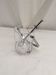 Crystal ice bucket Sevres France with spoon dimension: height -12.5cm- diameter -9.5cm-