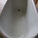 Old cast iron bathtub