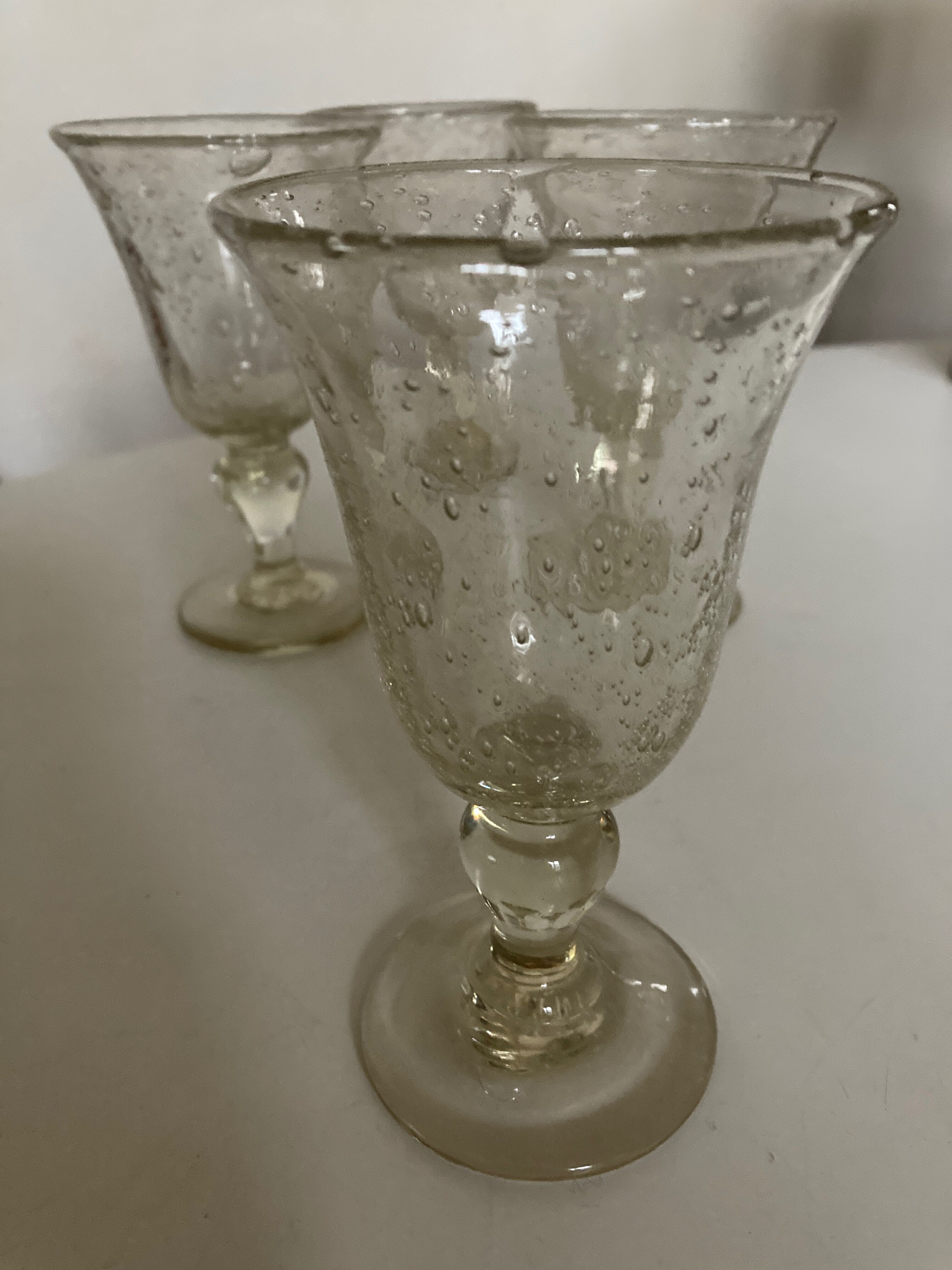 Set of 4 Biot glasses 14cm