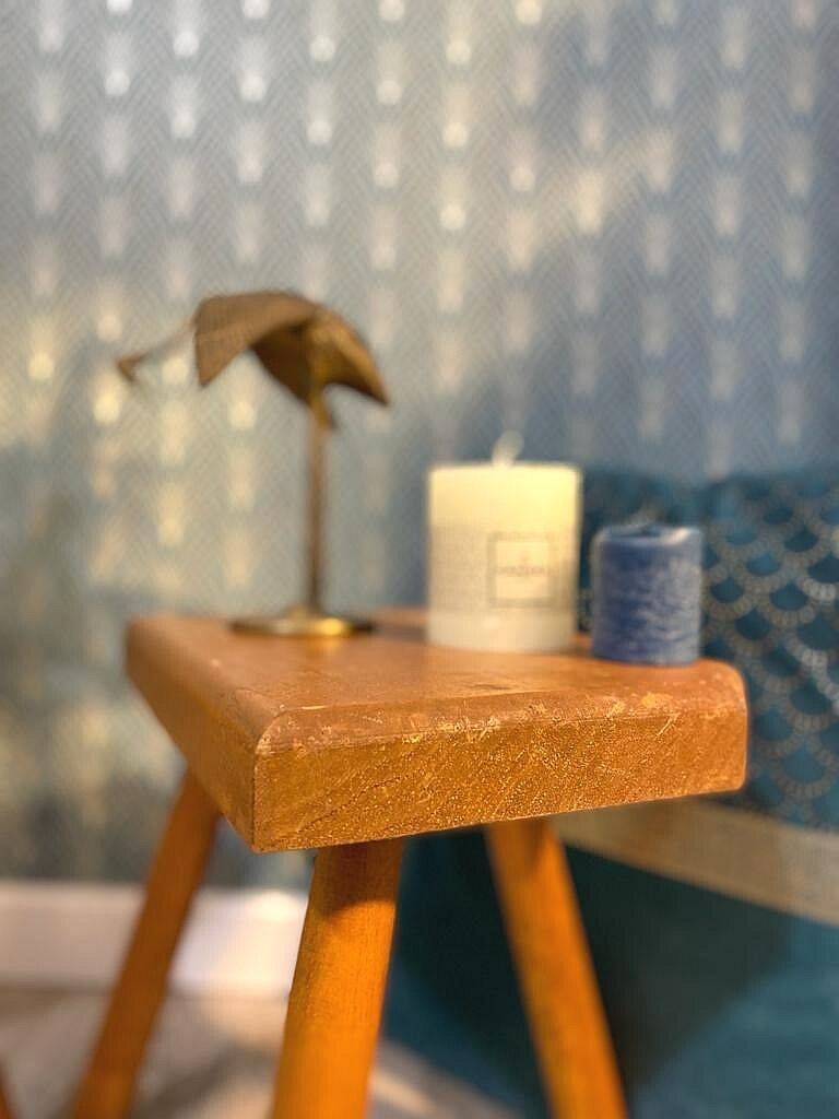 Pair of tripod stools