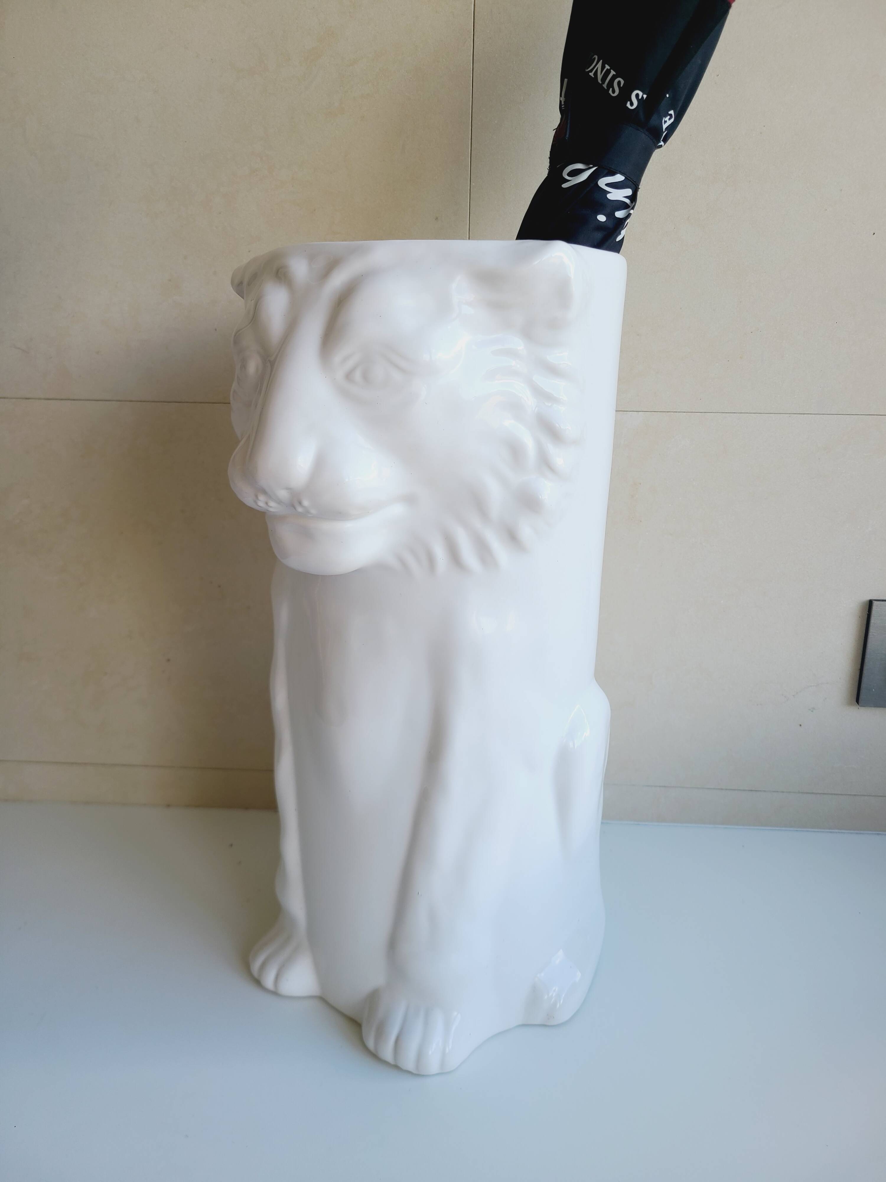 porte parapluie italien vintage en céramique