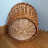 Basket paper in rattan and wicker