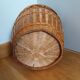 Basket paper in rattan and wicker