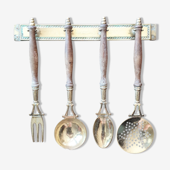 Brass cutlery display