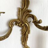 Paire d'appliques en laiton style rocaille