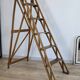 Vintage wooden painter's stepladder - authentic patina