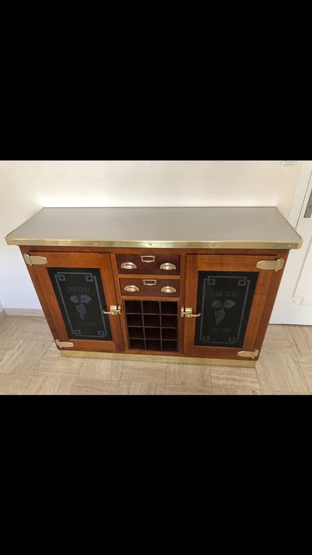 Liquor cabinet by Félix Monge – Solid wood sideboard