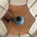 Antique table lamp in Limoges porcelain and gilded bronze