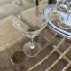 Vintage hand-engraved crystal glasses, 1940s, set of 6
