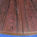 Extendable rosewood dining table with butterfly leaf, vintage Scandinavian