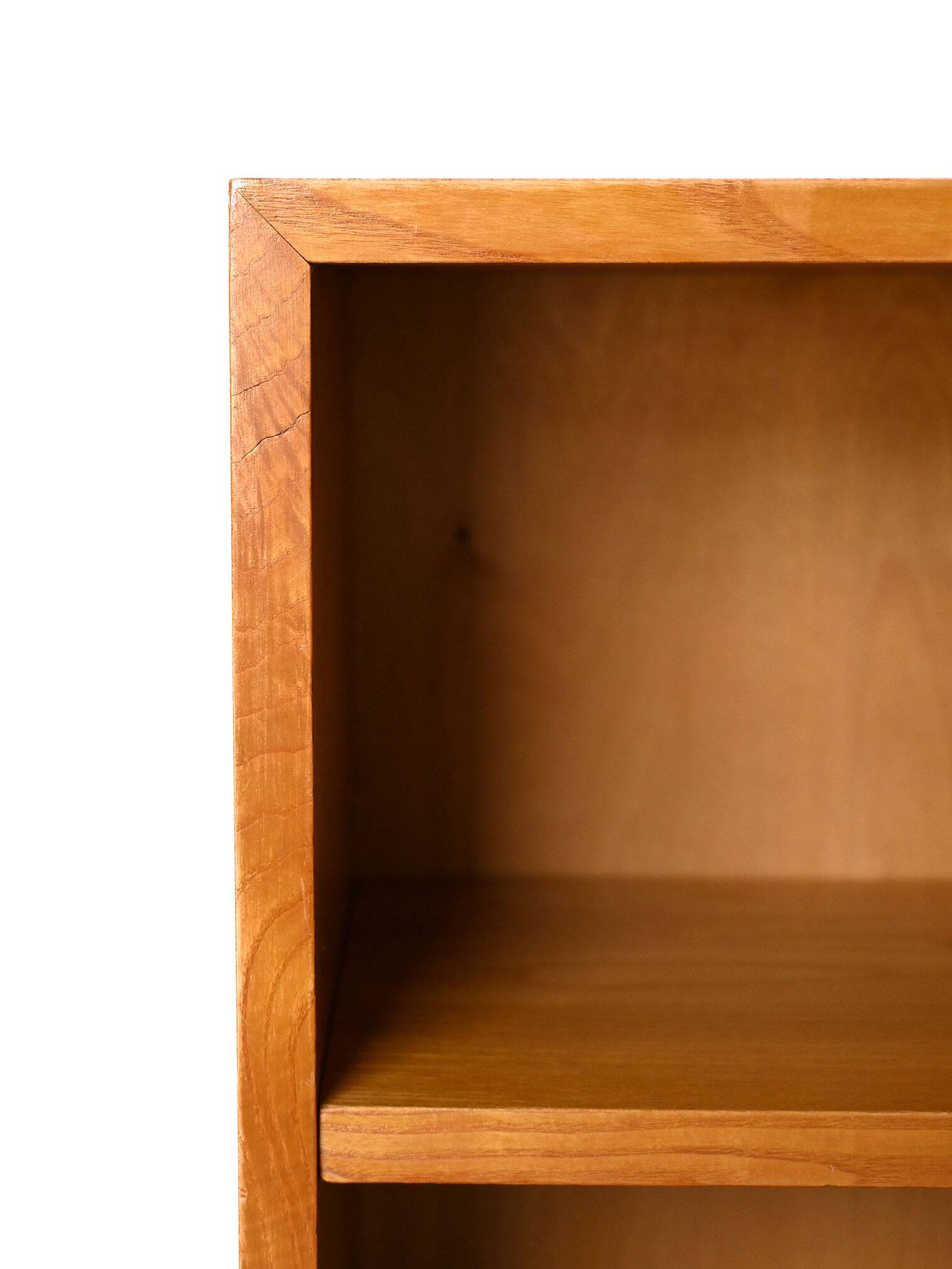 Vintage Scandinavian elm bookcase 1940s/50s