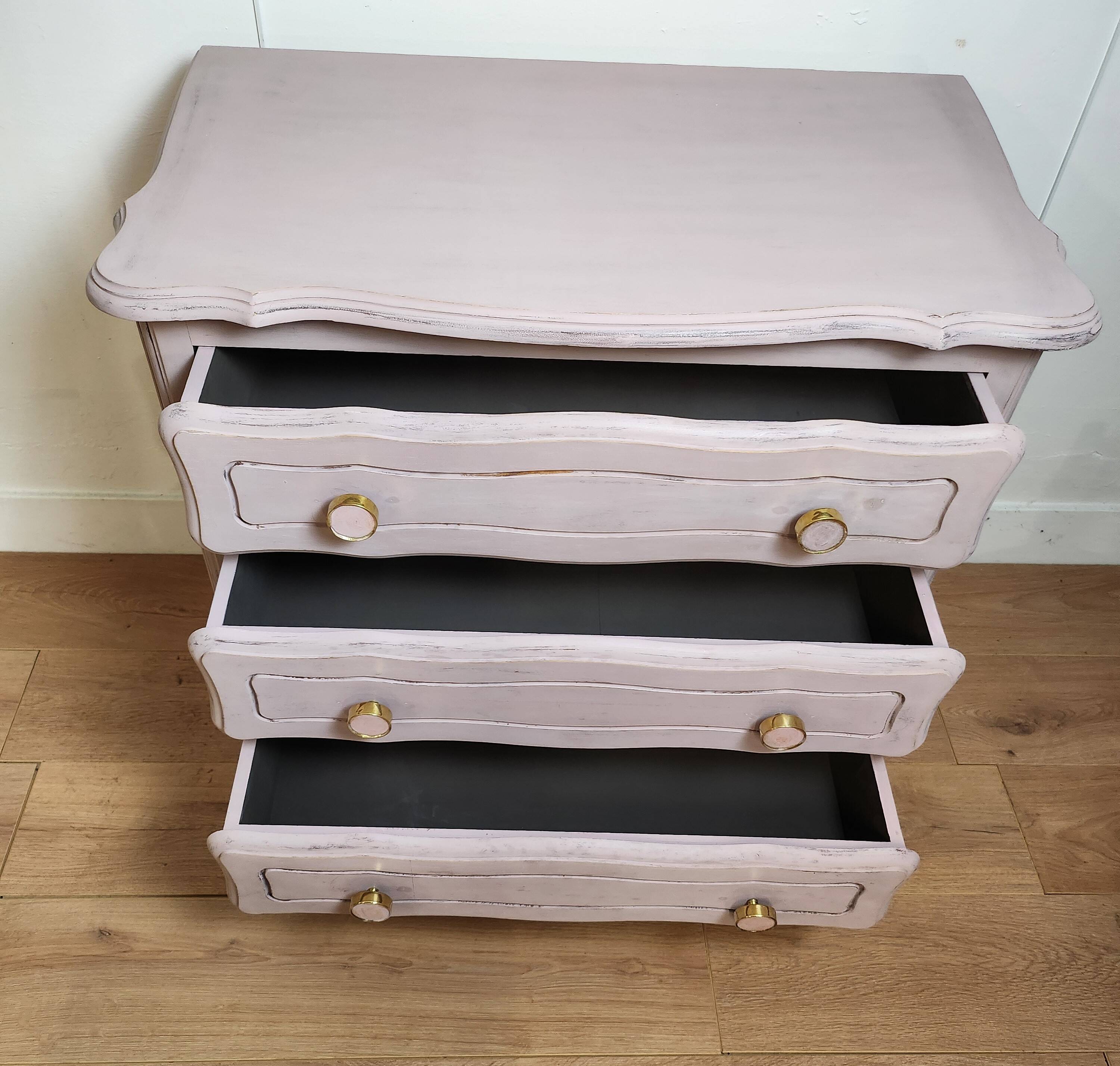 old pink restyled chest of drawers