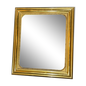 Miroir 83x72 cm ancien belle dorure à la feuille d’or