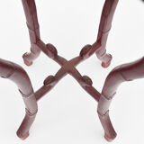 Chinese harness in red lacquered wood