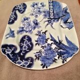 Rectangular dish 19th century Celadon green background Imari Japan