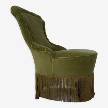 Vintage green bedroom chair