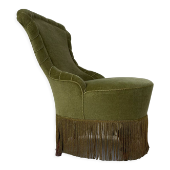 Vintage green bedroom chair