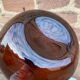 Demijohn brown lady amber jeanne 19th