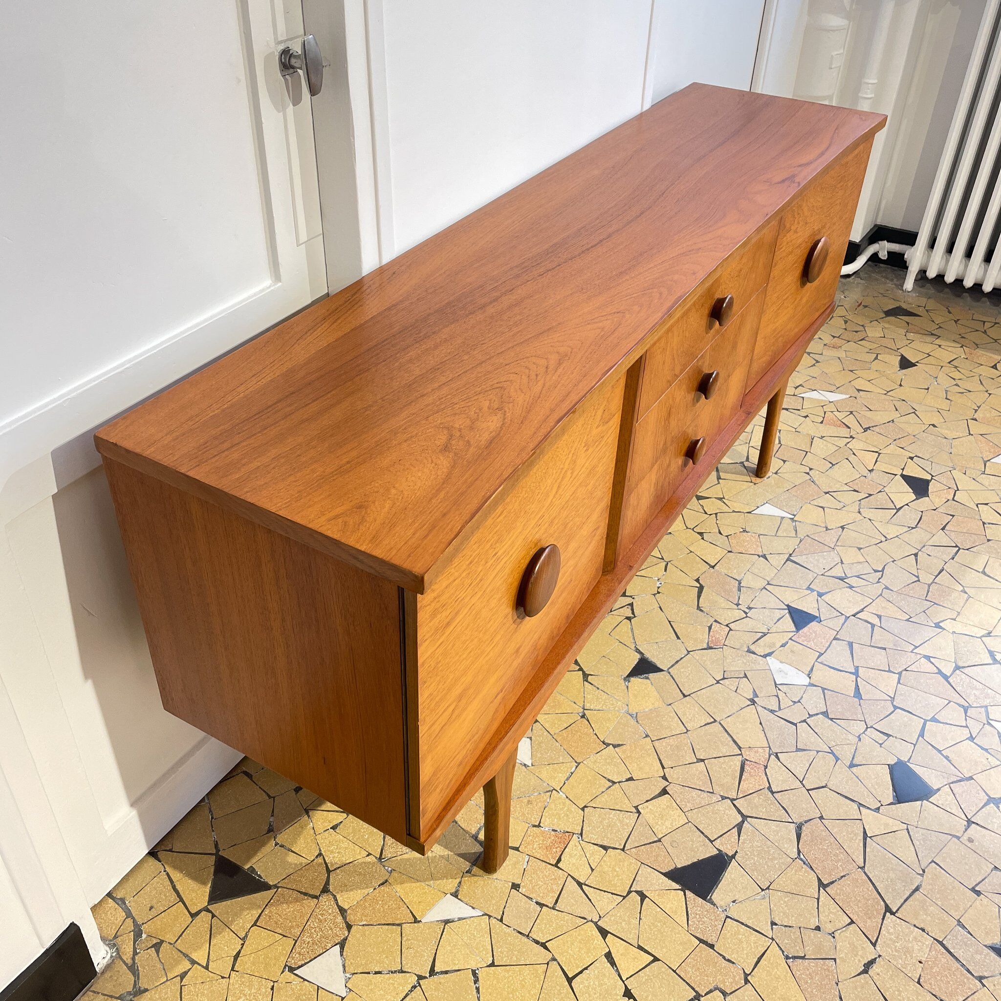 Light teak row 169cm