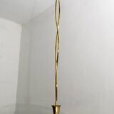 Attributed to Luigi Brusotti Mid-century Italian Glass and Brass Chandelier