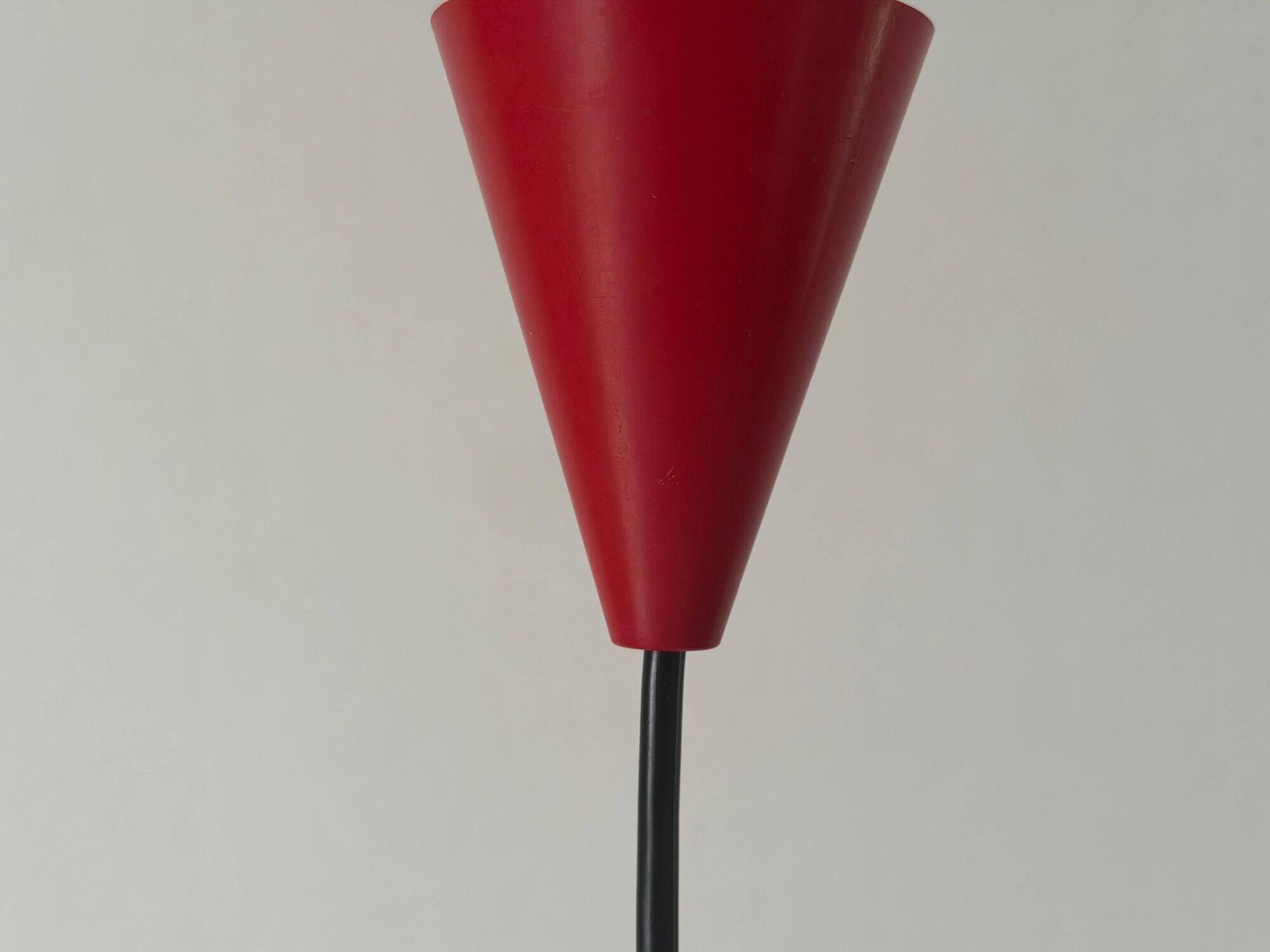 Metal and blue glass ceiling light by Ernest Igl for Hillebrand, 1950s, Germany