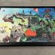 Very large surrealist collage framed by Alain Gaudet 1979