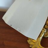 Art Nouveau table lamp + Art Deco globe