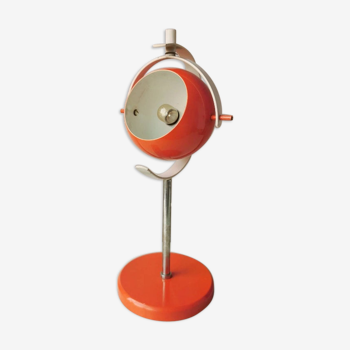 Vintage orange lamp space age, eyeball, 1970