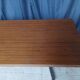 Vintage mahogany desk with chrome metal.