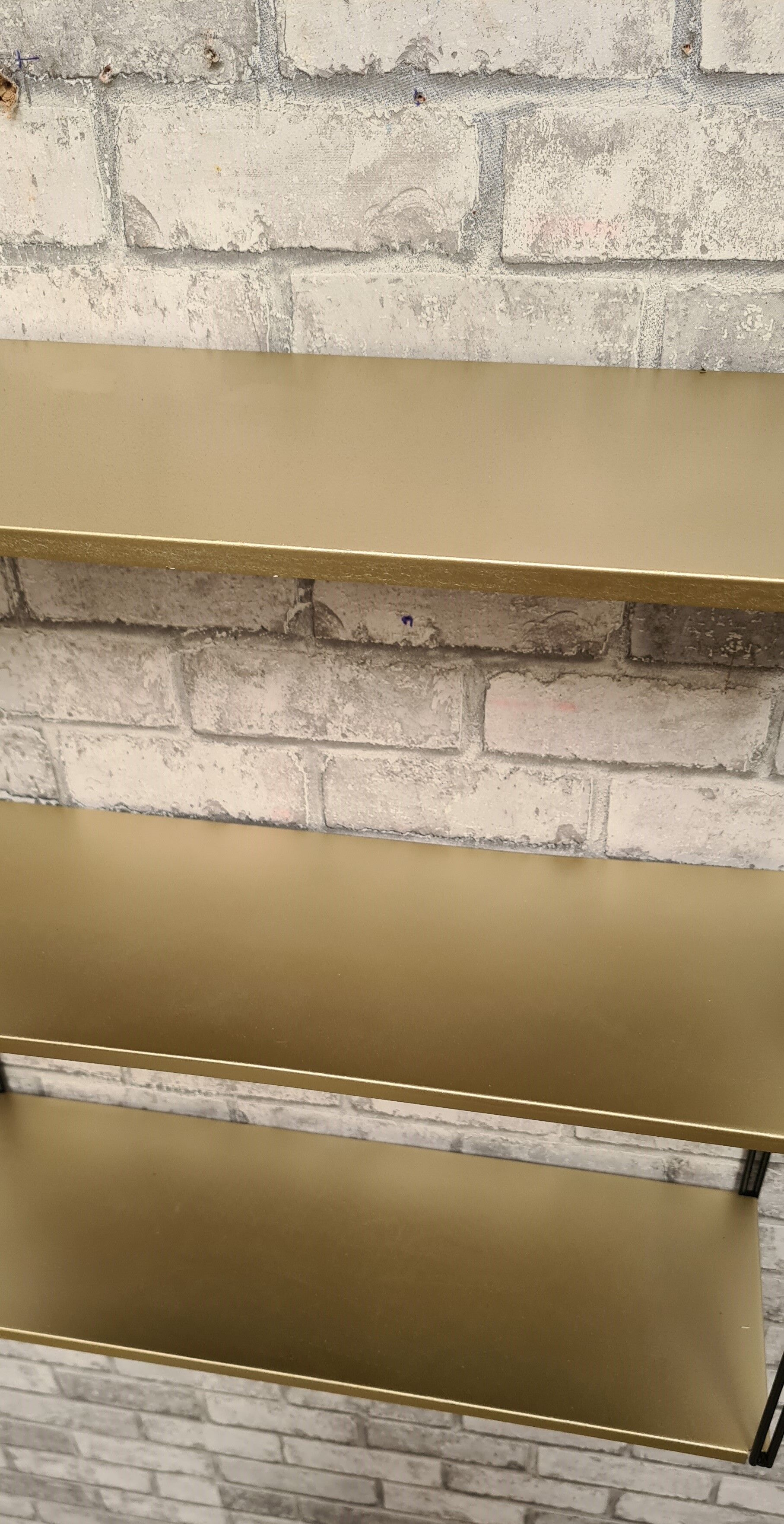 Vintage string steel floor 1960 bronze and black, 47x60x18