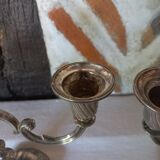 Pair of silver candlesticks
