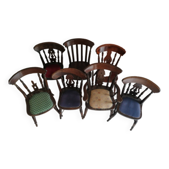 Bistro chairs and armchair