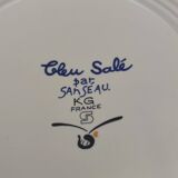 Dessert plates "Bleu Salé"