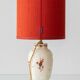 Pair of "Pijnacker" Imari Style Table Lamps from Royal Delft, Hand-Painted with Silk Shades