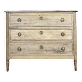 Louis XVI chest of drawers in bleached walnut circa 1800
