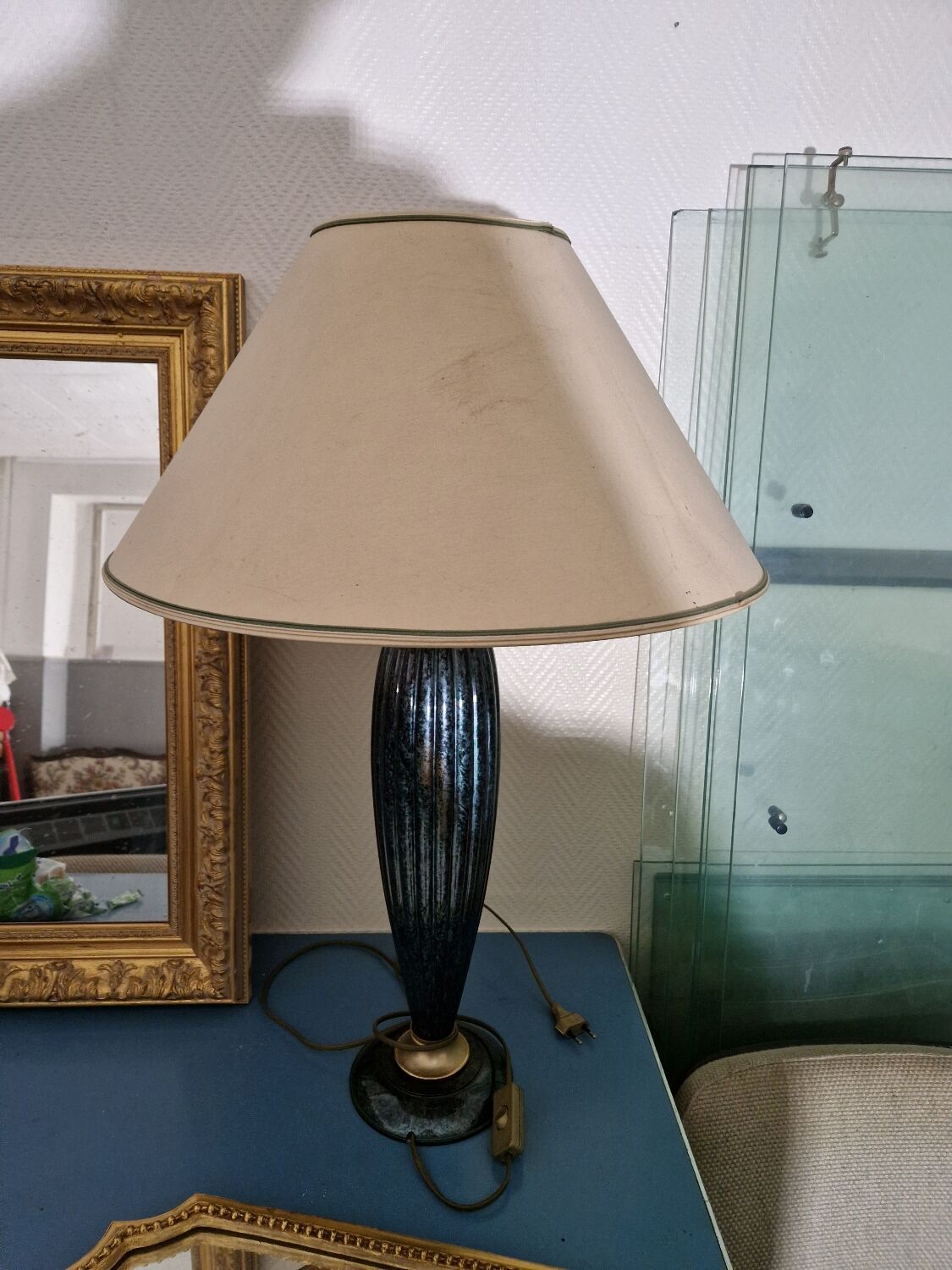 Robert Schutener Model Editor 22 Vintage Ceramic Desk Lamp, 1980s