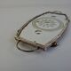 Vintage Art Deco Mirrored Glass Serving Tray with Floral Motif