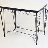 Formica table heart club diamond 1950 vintage 50s rockabilly 50's