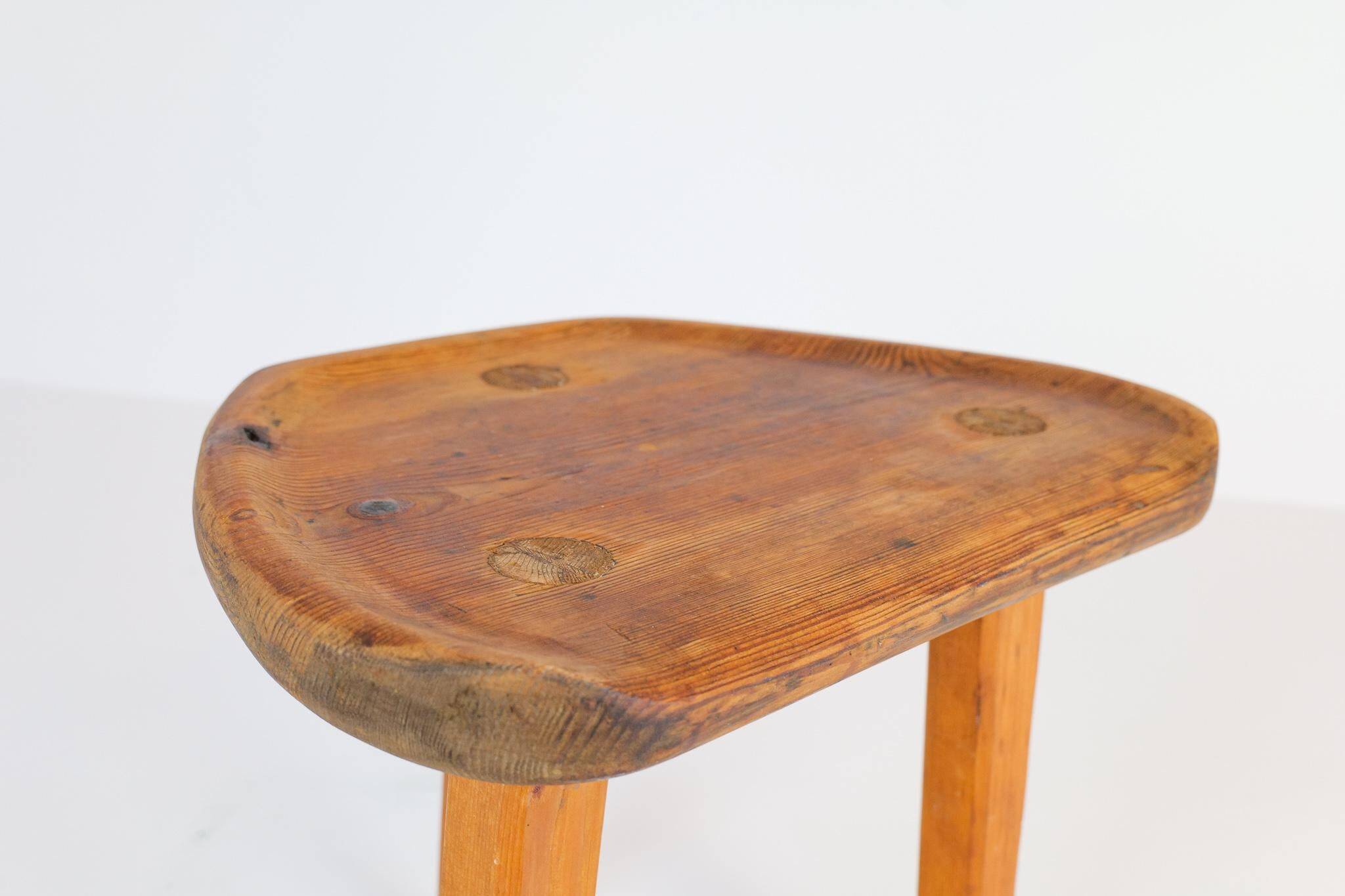 Swedish pine stool, 1960s