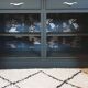Buffet noir en bois massif