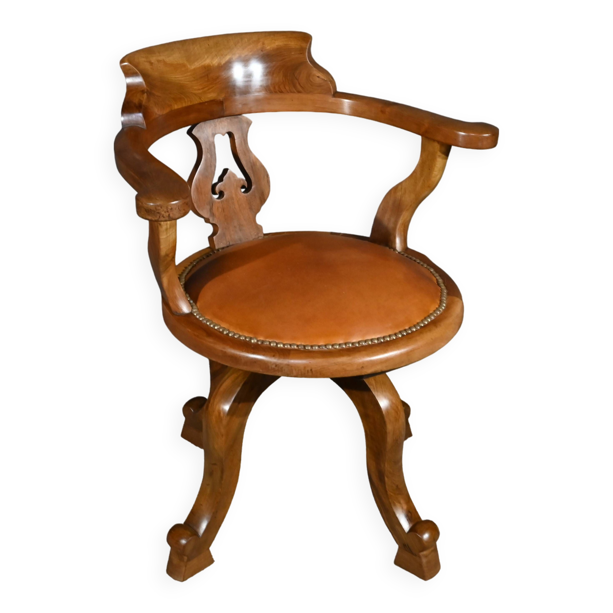 Swivel Armchair, Victorian Period, England – 2nd part 19th century