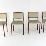 Set of 4 Niels O Möller model 80 chairs