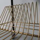 Vintage coffee table on castors with singles rack