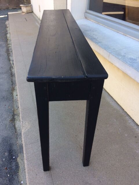 Black console table