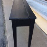 Black console table