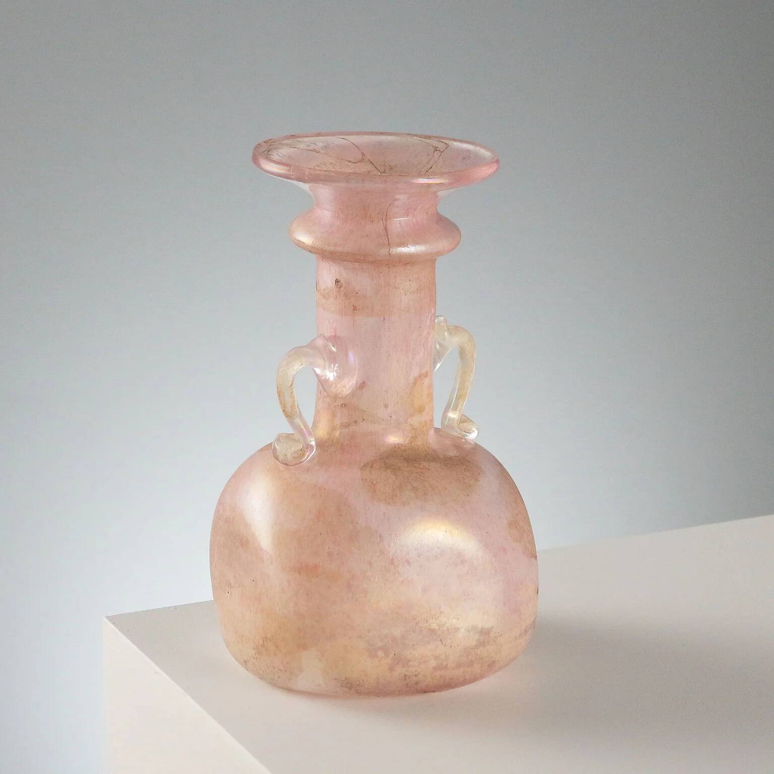 Vintage coloured Murano glass vase, Italy, 1970s
