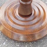 Art Deco turned wood floor lamp