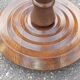 Art Deco turned wood floor lamp