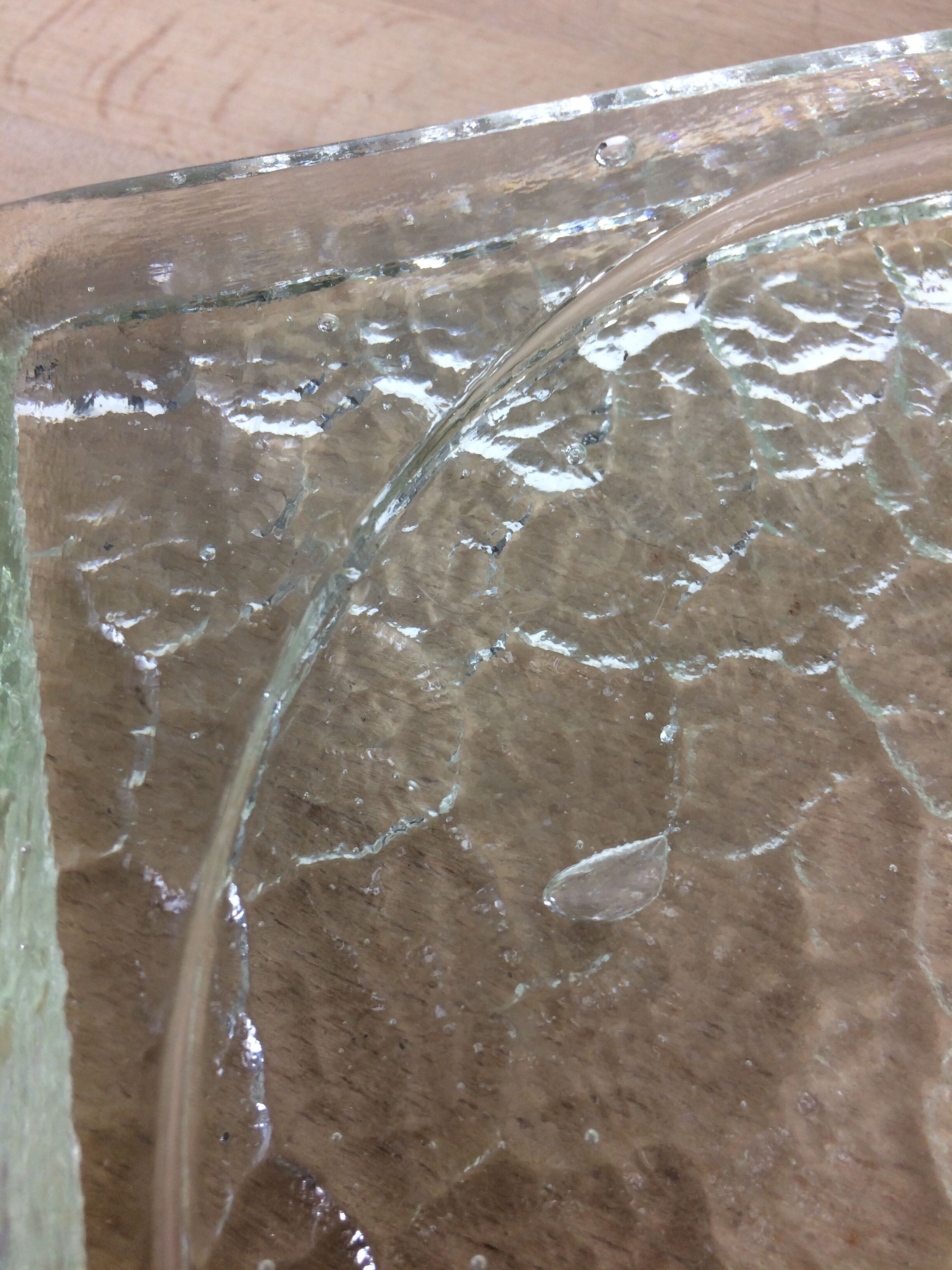 Empty glass pocket of Saint Gobin